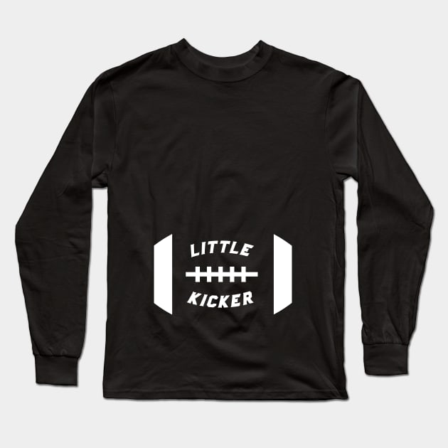 Football Pregnancy - Little Kicker Long Sleeve T-Shirt by PodDesignShop